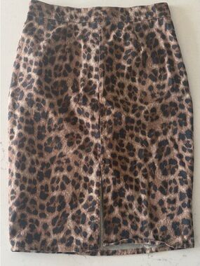 Miaou Leopard Print Pencil Skirt